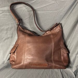 Fossil Brown Leather Shoulder Bag
